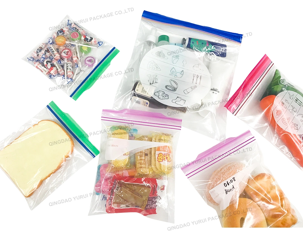 Plastic Zip Lock Snack Food Package Bag